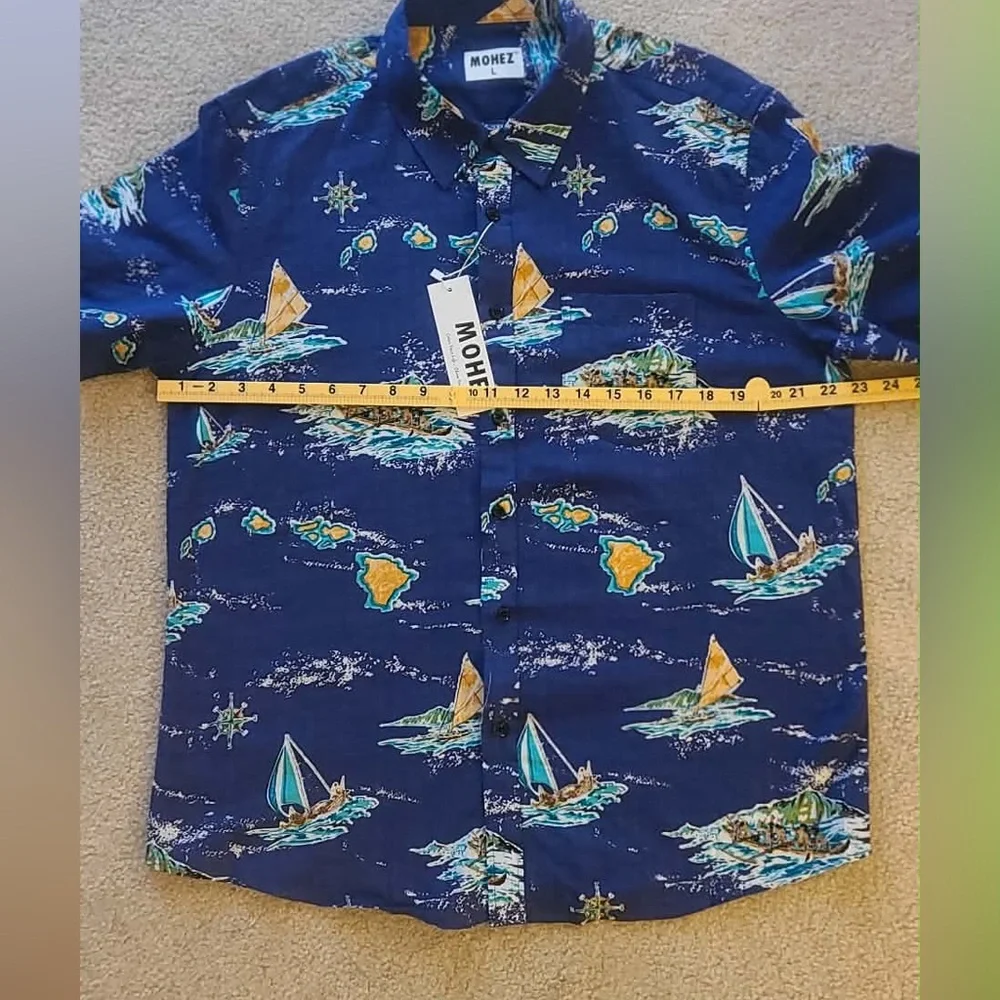 NWT Boys Large Casual Hawaiian  Shirt